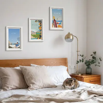 Galerie de perete cu vederi de vacanță din Amalfi, Positano și Capri