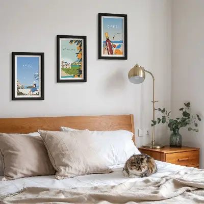 Galerie de perete cu vederi de vacanță din Amalfi, Positano și Capri