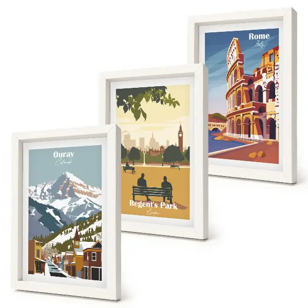 Galerie de perete cu peisaje din Munții Ouray, Londra, Colosseumul din Roma