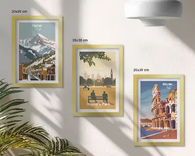 Galerie de perete cu peisaje din Munții Ouray, Londra, Colosseumul din Roma
