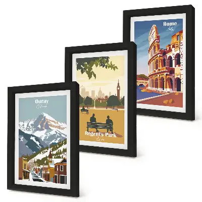 Galerie de perete cu peisaje din Munții Ouray, Londra, Colosseumul din Roma
