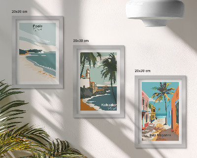 Galerie de perete Peisaje tropicale cu plaje și palmieri