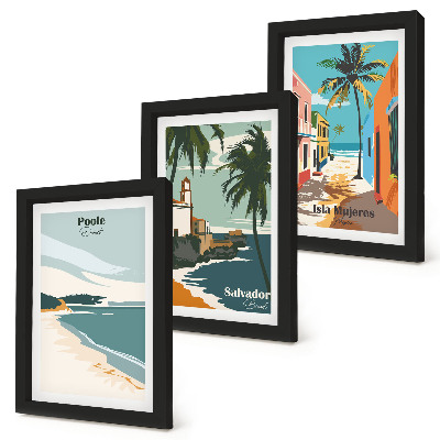 Galerie de perete Peisaje tropicale cu plaje și palmieri