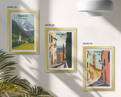 Galerie de perete Peisaje montane și străzi ale orașelor italiene