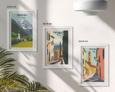 Galerie de perete Peisaje montane și străzi ale orașelor italiene