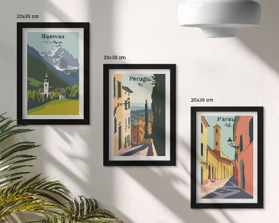 Galerie de perete Peisaje montane și străzi ale orașelor italiene