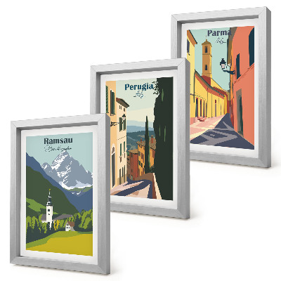 Galerie de perete Peisaje montane și străzi ale orașelor italiene