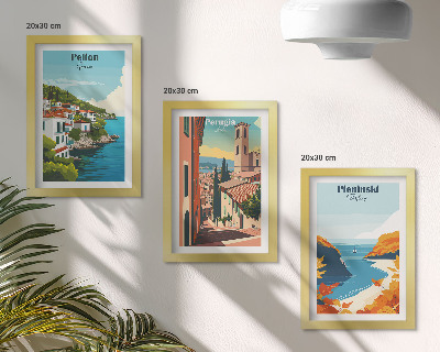 Galerie de perete Peisaje pitorești în stil retro
