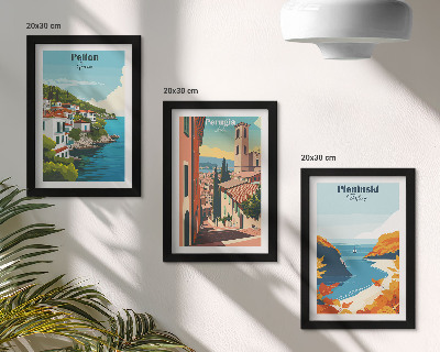 Galerie de perete Peisaje pitorești în stil retro