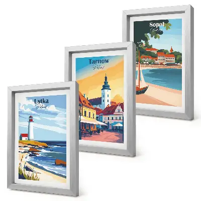 Galerie de perete cu vederi ale orașelor poloneze Ustka Tarnów și Sopot