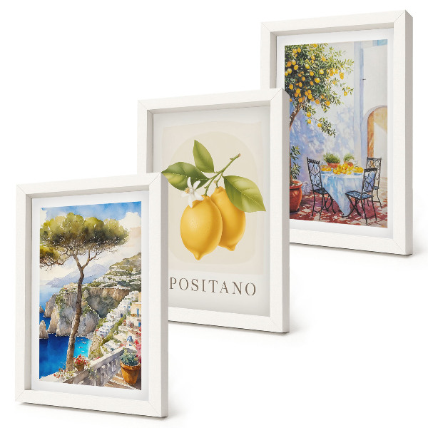 Galerie de perete Vederi ale orașului Positano cu lămâi la soare