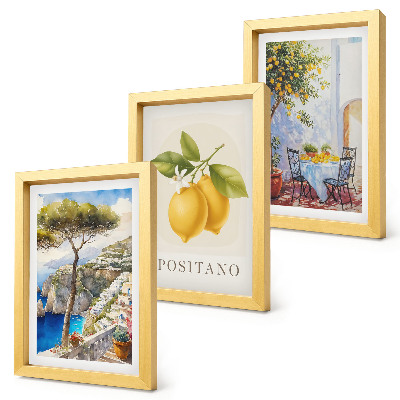 Galerie de perete Vederi ale orașului Positano cu lămâi la soare