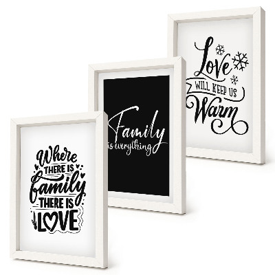 Galerie de perete Familie, dragoste, căldură, acasă, citate inspiraționale