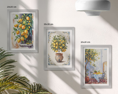 Galerie de perete Lămâi și fructe într-un cadru însorit
