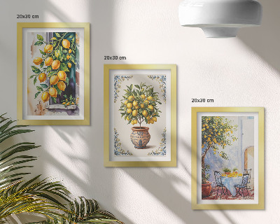 Galerie de perete Lămâi și fructe într-un cadru însorit