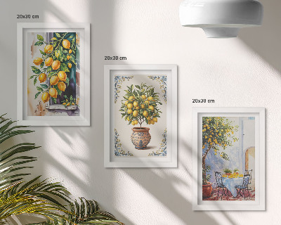 Galerie de perete Lămâi și fructe într-un cadru însorit