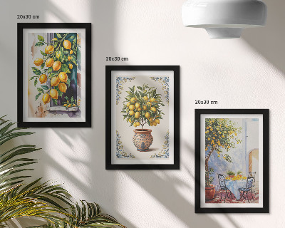 Galerie de perete Lămâi și fructe într-un cadru însorit