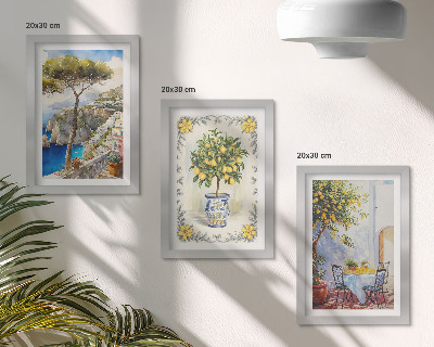 Galerie de perete Vedere la mare cu lămâi