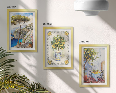 Galerie de perete Vedere la mare cu lămâi