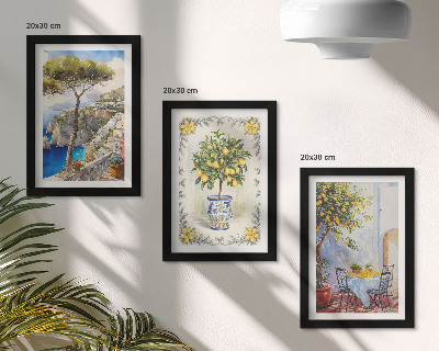 Galerie de perete Vedere la mare cu lămâi