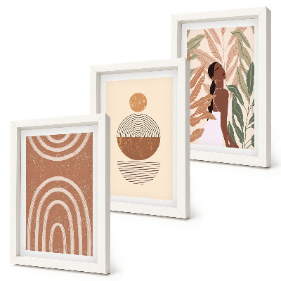 Galerie de perete Modele elegante cu motive vegetale și forme geometrice