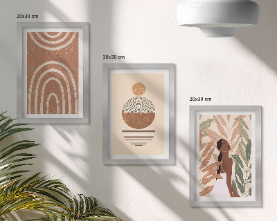 Galerie de perete Modele elegante cu motive vegetale și forme geometrice