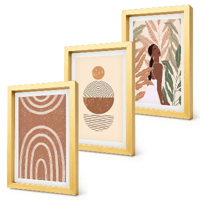 Galerie de perete Modele elegante cu motive vegetale și forme geometrice