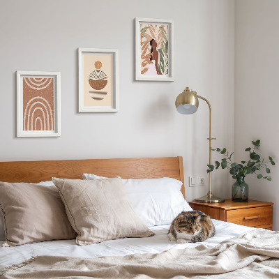 Galerie de perete Modele elegante cu motive vegetale și forme geometrice