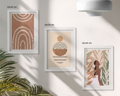 Galerie de perete Modele elegante cu motive vegetale și forme geometrice