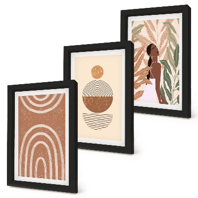 Galerie de perete Modele elegante cu motive vegetale și forme geometrice