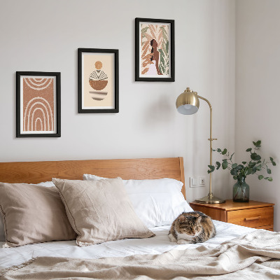 Galerie de perete Modele elegante cu motive vegetale și forme geometrice