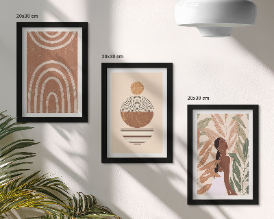 Galerie de perete Modele elegante cu motive vegetale și forme geometrice