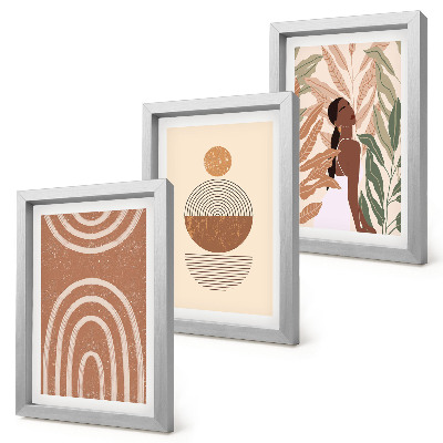 Galerie de perete Modele elegante cu motive vegetale și forme geometrice