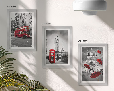 Galerie de perete Accente roșii și clădiri celebre din Londra