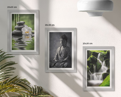 Galerie de perete Picturi ZEN relaxante cu apă, pietre și Buddha