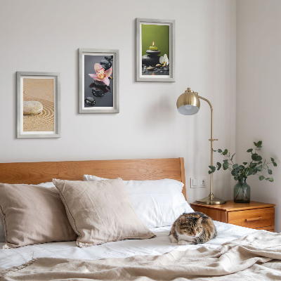 Set 3 tablouri Motive relaxante din piatră, care oferă pace și zen