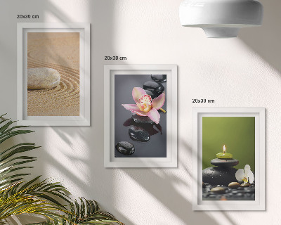 Set 3 tablouri Motive relaxante din piatră, care oferă pace și zen