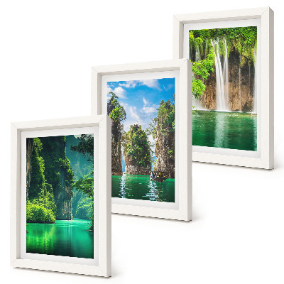 Galerie de perete Peisaje verzi cu cascade și stânci