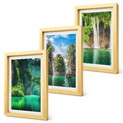 Galerie de perete Peisaje verzi cu cascade și stânci
