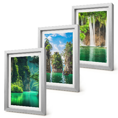 Galerie de perete Peisaje verzi cu cascade și stânci
