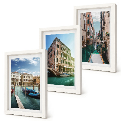 Galerie de perete Vederi ale Veneției cu canale și arhitectură urbană