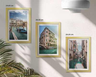 Galerie de perete Vederi ale Veneției cu canale și arhitectură urbană