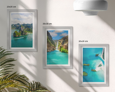 Galerie de perete Peisaje tropicale cu insule și ape turcoaz