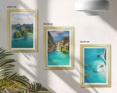 Galerie de perete Peisaje tropicale cu insule și ape turcoaz