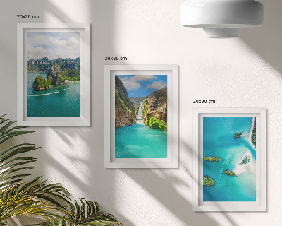 Galerie de perete Peisaje tropicale cu insule și ape turcoaz