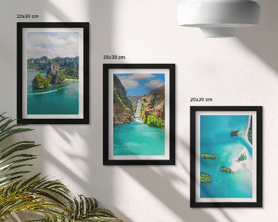 Galerie de perete Peisaje tropicale cu insule și ape turcoaz