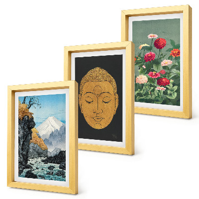 Galerie de perete Natura și cultura japoneză în stil japandi