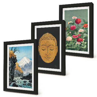 Galerie de perete Natura și cultura japoneză în stil japandi