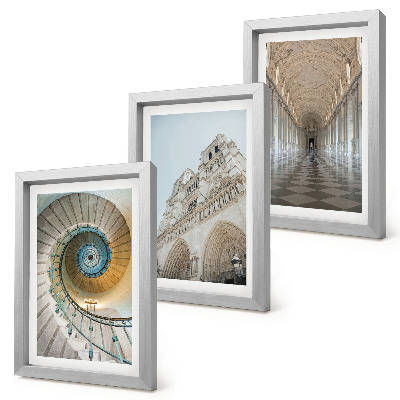 Galerie de perete Scara în spirală a catedralei, vedere a fațadei clădirii și un coridor placat cu gresie