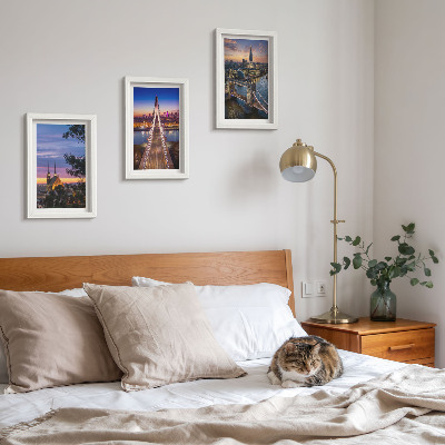 Galerie de perete Vederi ale orașului cu poduri și apusuri de soare